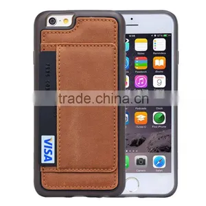 New Design PC TPU PU Moblile Phone Case, Mobile Phone Back Cover, With Card Slot Phone Holder thumbnail-2