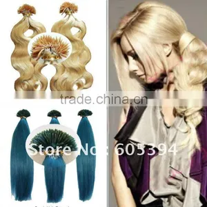 2016 the New Factory Price Prebonded Keratin Nail Tip/I Tip Hair,Brazilian Human Hair thumbnail-2