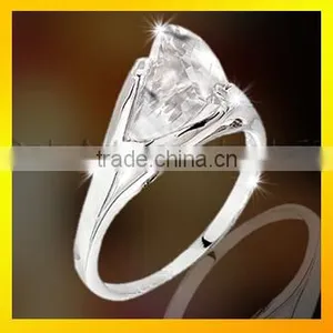 High Quality Wedding Jewelry Fashion Ring Sterling Silver Rings Jewelry Womens thumbnail-4