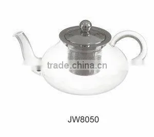 Handblown Glass Filtering Teapot Wholesale thumbnail-1