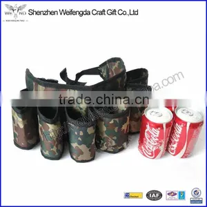 Simple Design Large Capacity Green Camouflage Fabric Beer Belt thumbnail-1