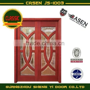 Fancy Sliding Interior Glass Wood Door thumbnail-1