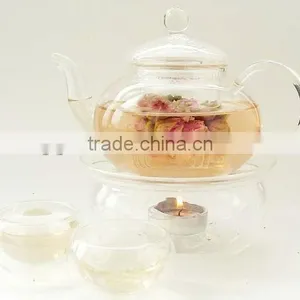 Artistic Handmade Clear Borosilicate Glass Water Pot thumbnail-1