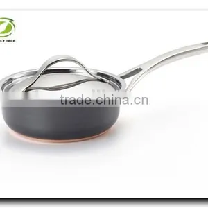 Aluminum Non-stick Press Saucepan Milk Cooking Pasta Noodle Soup Pot With Lid thumbnail-1