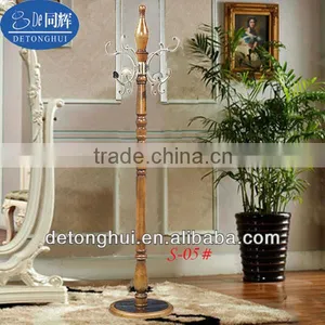 Imperial Style Eucalyptus Wood Clothes Wooden Rack S-05# thumbnail-1