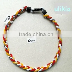 The Latest Design of Germanium&Titanium Tri-braided Necklace thumbnail-1