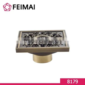 Bathroom Design Antique Bronze Square Floor Shower Drainer thumbnail-1
