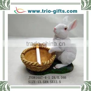Wholesale Cheap Resin Rabbit Statue Decorative Ashtray thumbnail-1