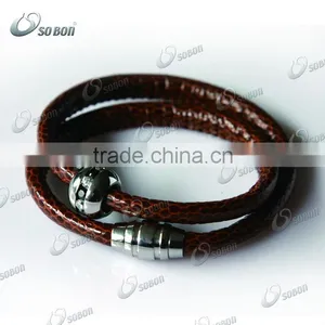 2013 Charm Fashion Bracelet,Leather Bracelet Wholesale With Snap thumbnail-1