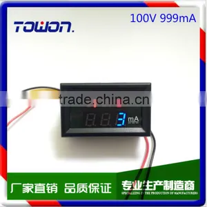 Dual Display Meter YB27VA Red Blue LED Car 0-100V/999mA Motorcycle DC Amp Meter Volt Gauge Voltmeter Ampere 2-in-1 thumbnail-1