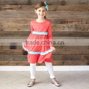 Cotton Stripes Hot Sale Kids Shirts Lovely Girls T Shirts Vertical Stripes Long Sleeves t Shirt Kids thumbnail-4
