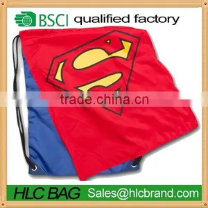 Recyclable Nylon Polyester Drawstring Bag With Cape HL-PB044 thumbnail-1