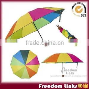 23" 10K Rainbow 4 Fold Umbrella Manufacturer Guangzhou China Supplier's Choice thumbnail-1