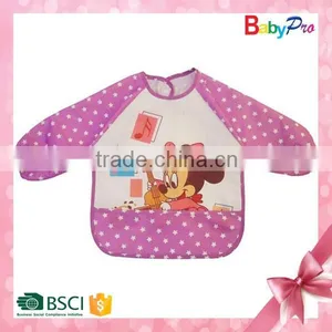 2015 New Products China PEVA Waterproof Long Sleeve Baby Bib thumbnail-1