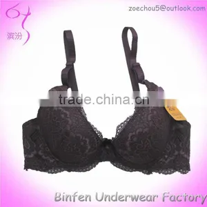 Thin Cup Sexi Young Girl Bra Transparent Lace Bra thumbnail-1