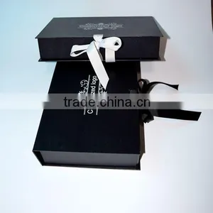 Two Pieces Matt Black Gift Boxes Ideas and Gift Packaging Boxes thumbnail-5