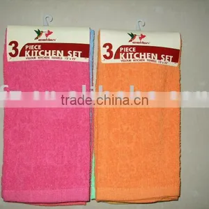 Tea Towel100%cotton Reactive Printed Velour Jacquard Embroidery Face Towel thumbnail-1