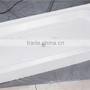SUNZOOM Single Threshold Shower Base,thin Shower Tray,left and Right Center Drain Shower Base, thumbnail-1