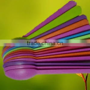 Colourful 100% Biodegradable Disposable Ice Cream Spoon thumbnail-2