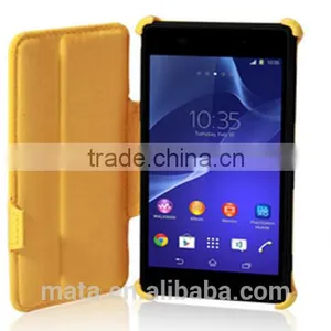 Factory Direct Selling Stand Function PU Leather Case For Sony Xperia Z2 thumbnail-5