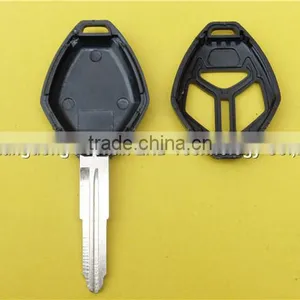 Replacement 3 Buttons With Logo Uncut Right Groove Blade Remote Blank Fob Key Case Shell For Mitsubishi Car Key thumbnail-2