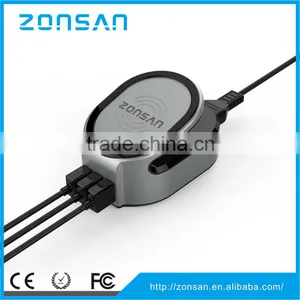 Amazon Hot Selling 3 in 1 Multifunctional QC 2.0 USB Charger Wireless Charger thumbnail-1