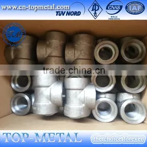 ANSI B16.11 3000LB 6000LB Socket Weld SW A105 SS304 SS316 Forged Fitting thumbnail-1