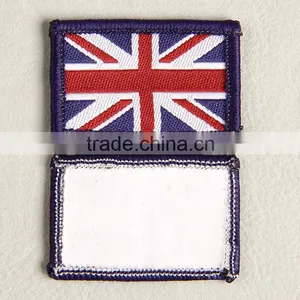 China Recognized Supplier Customs Woven Arm Badge With Flag Shaped for Special Working Uniform thumbnail-3