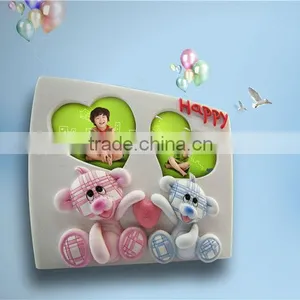 Resin Double Love Heart Shaped Photo Frames thumbnail-1
