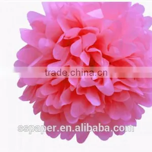 Tissue Paper Pom Poms Flower Ball for Indian Wedding Decoration Pots Quality Choice thumbnail-6
