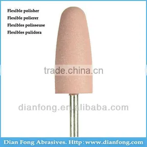 U15 3/32" HP Shank Bullet Shaped Pink Universal Rubber Polishers High Temp Silicone thumbnail-1