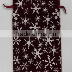 HOT SALE ! Black Velvet Wine Bottle Gift Packaging Bag Pouch thumbnail-2