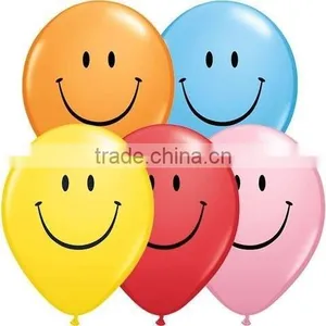 Wholesale 12inch Yellow Smile Face Balloon Latex Balloon for Party Decoration thumbnail-1