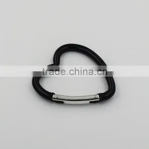 Heart-shaped Spring Carabiner Keychain thumbnail-2