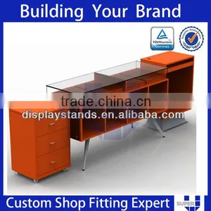OEM/ODM Clothes Shop Cashier Front Counter Desk Curved Counter thumbnail-4