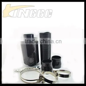 Hot Product Universal Real Black Carbon Fiber Expandable Car Air Intake Kit thumbnail-6