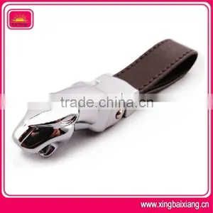 New Design Custom Embossed Leather Car Key Chain thumbnail-1