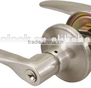 North and South American Style Zinc Alloy Double Handles Main Door Tubular Lever Locks thumbnail-2