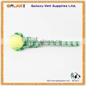 R34327 Pet Products Dog Toys Cotton Rope Chew Toys With Tennis Balls thumbnail-2