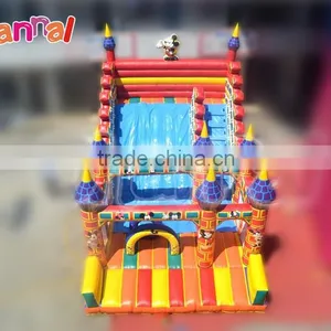 PVC Commercial Cartoon Amusement Park Theme Inflatable Slides thumbnail-1
