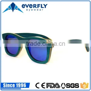 High Quality FDA Wholesale Mirror Lens China Bamboo Polarized Sunglass 2015 Custom Logo thumbnail-2