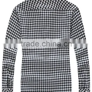 Long Sleeve Plaids Shirt/mens Plaid Shirt/wholesale Plaid Shirt thumbnail-4