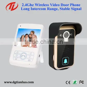 2.4G Digital Wireless Video Audio Door Phone Intercom System for Apartment thumbnail-2