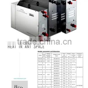 Commercial Steam Room High Pressure Steam Generator Steam Shower Cubicle Enclosure Bath Cabin thumbnail-1