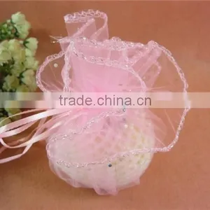 Drawstring Organza Jewelry Pouch Bag,Round Organza Gift Pouch Quality Choice thumbnail-4