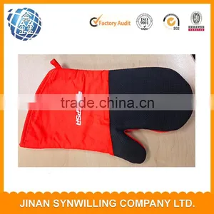 Logo Printed 100% Cotton Oven Mitt Print Souvenir Heated Gloves thumbnail-5