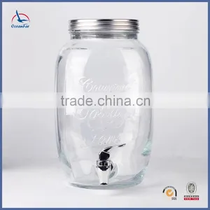 Screw Cap Glass Dispenser Hot Selling Products Glass Drink Dispenser thumbnail-1