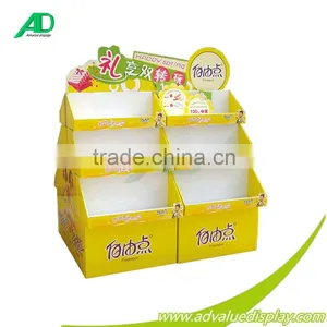 POP OEM Custom Cardboard Pallet Display From China Factory Best Price Attractive Advertising Free Standing Rack thumbnail-2