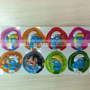 Kids Cartoon Promotional Sticker Printing 3D Embossing Sticker thumbnail-1