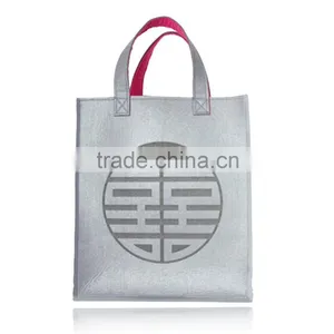HK Fair Large Capacity Felt Fashion Lady Tote Bag/casual Handbag/felt Bags thumbnail-1